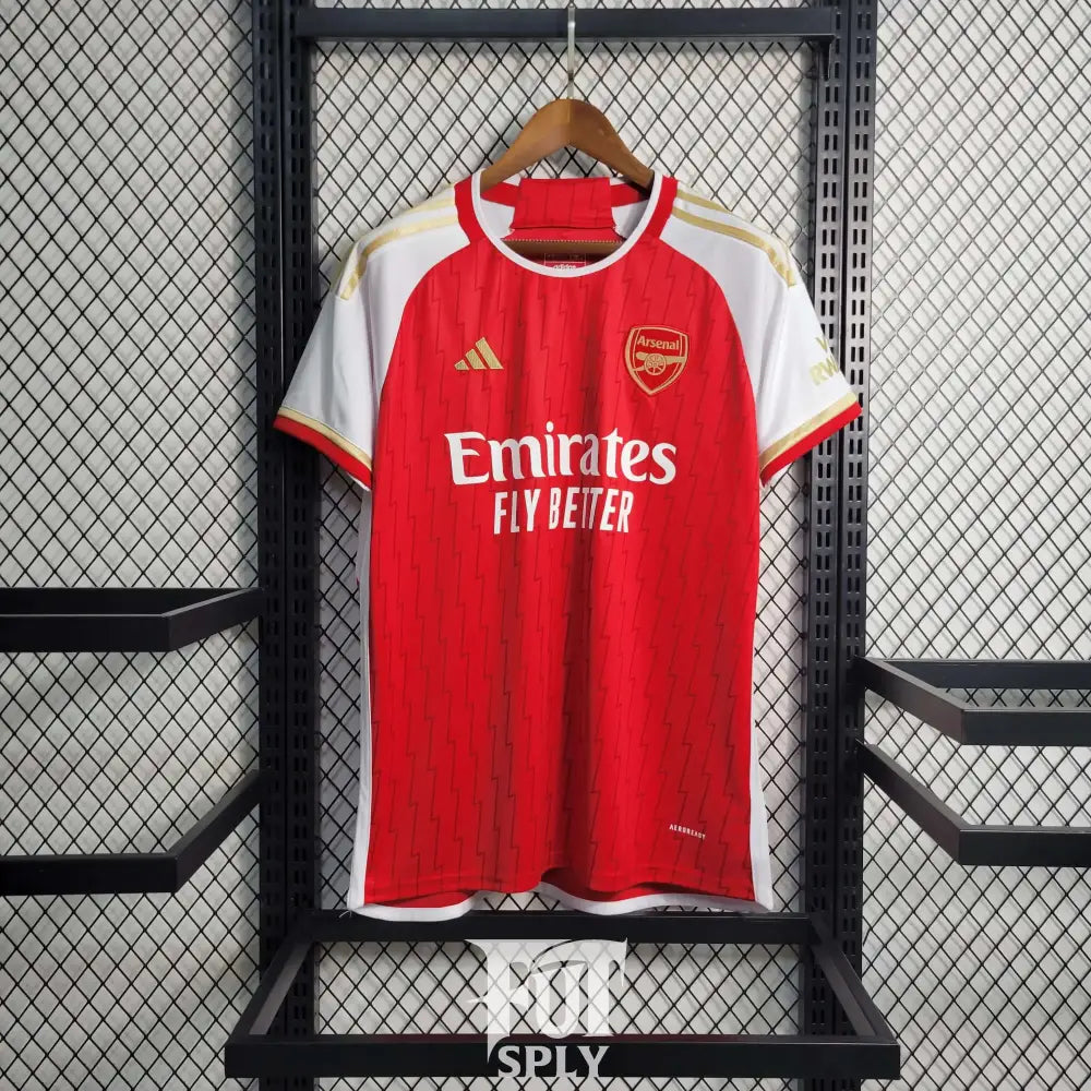 Arsenal 23/24 Home Jersey - Front view of authentic Arsenal football jersey