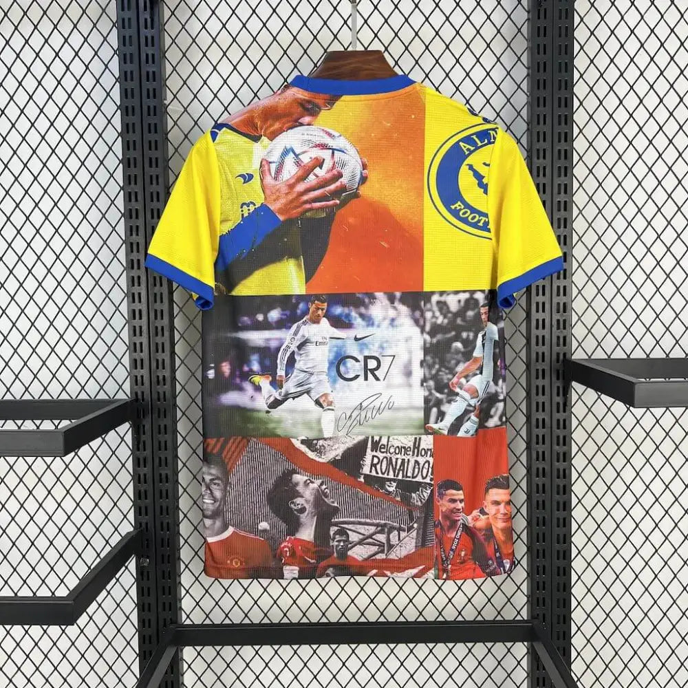 Cristiano Ronaldo T-shirt 25/26 - Side angle showing authentic FUTBOLSPLY kit design