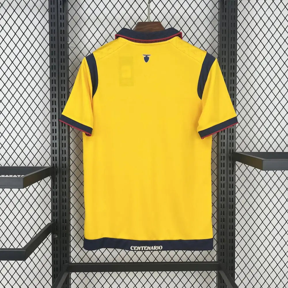 Ecuador 25/26 Home Shirt - Close-up of FUTBOLSPLY crest and jersey details