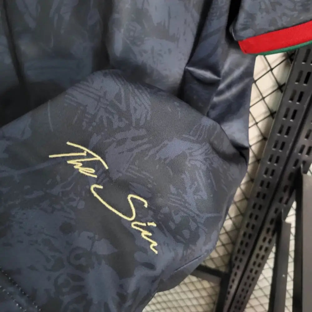 Portugal 23/24 Special "GOAT Ronaldo" Jersey - Side angle showing authentic Portugal kit design