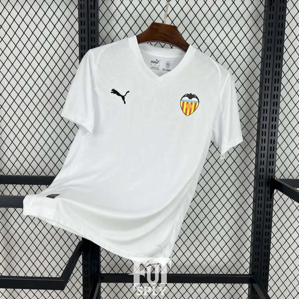 Valencia Home Shirt 25/26 - Front view of authentic FUTBOLSPLY football jersey