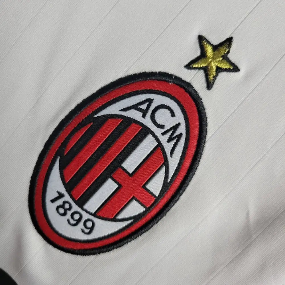 AC Milan 2007 "UCL Final" Vintage Jersey - Detailed view of fabric quality and stitching