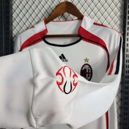 AC Milan 2007 "UCL Final" Vintage Jersey - Close-up of AC Milan crest and jersey details