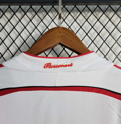 AC Milan 2007 "UCL Final" Vintage Jersey - Side angle showing authentic AC Milan kit design