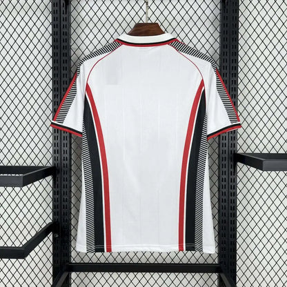 AC Milan 97/98 Retro Shirt - Side angle showing authentic AC Milan kit design