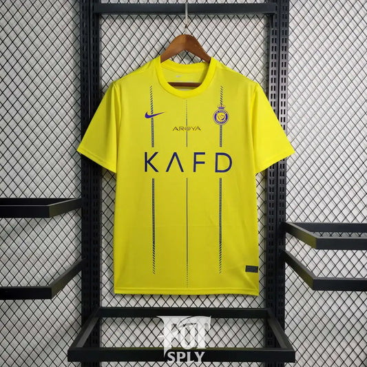 Al Nassr 23/24 Home Jersey - Front view of authentic FUTBOLSPLY football jersey