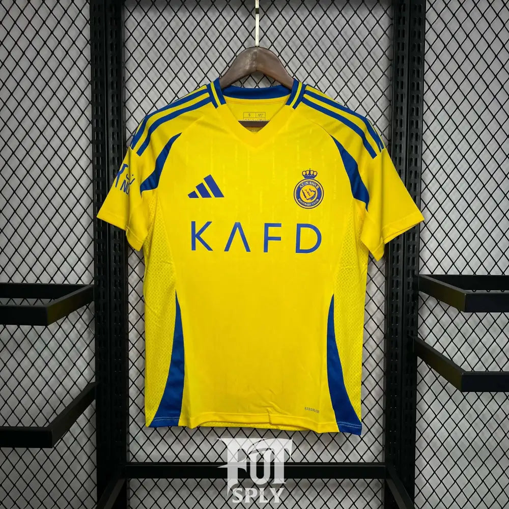 Al Nassr 24/25 Home Jersey - Front view of authentic FUTBOLSPLY football jersey