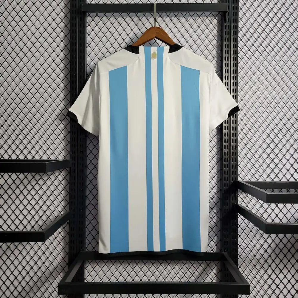Argentina 2022 "World Cup" Home Jersey - Back view showing player name and number area