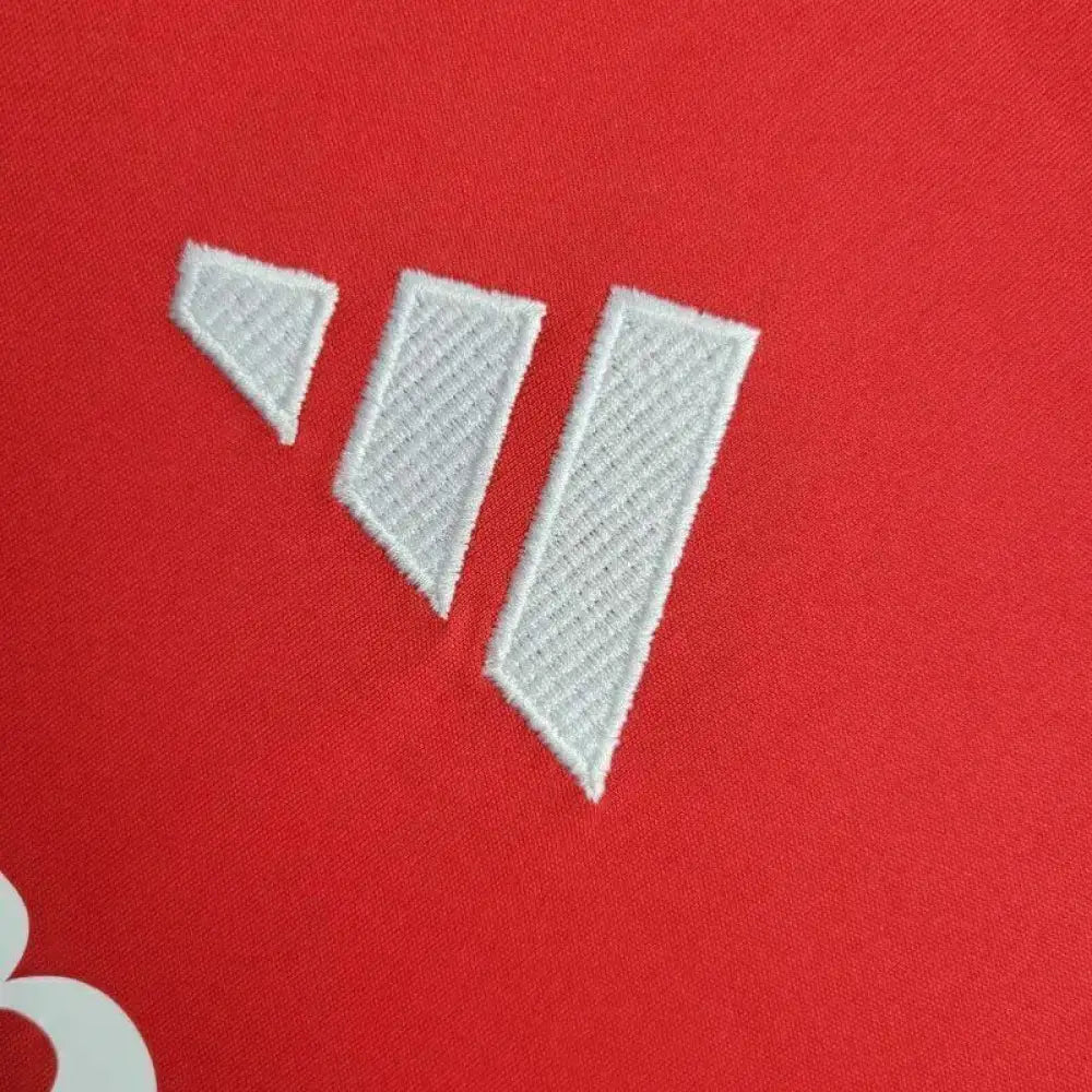 Arsenal 24/25 Home Jersey - Close-up of Arsenal crest and jersey details