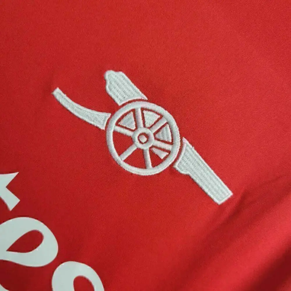 Arsenal 24/25 Home Jersey - Side angle showing authentic Arsenal kit design