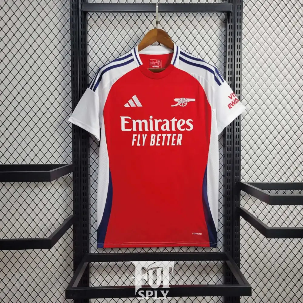 Arsenal 24/25 Home Jersey - Front view of authentic Arsenal football jersey