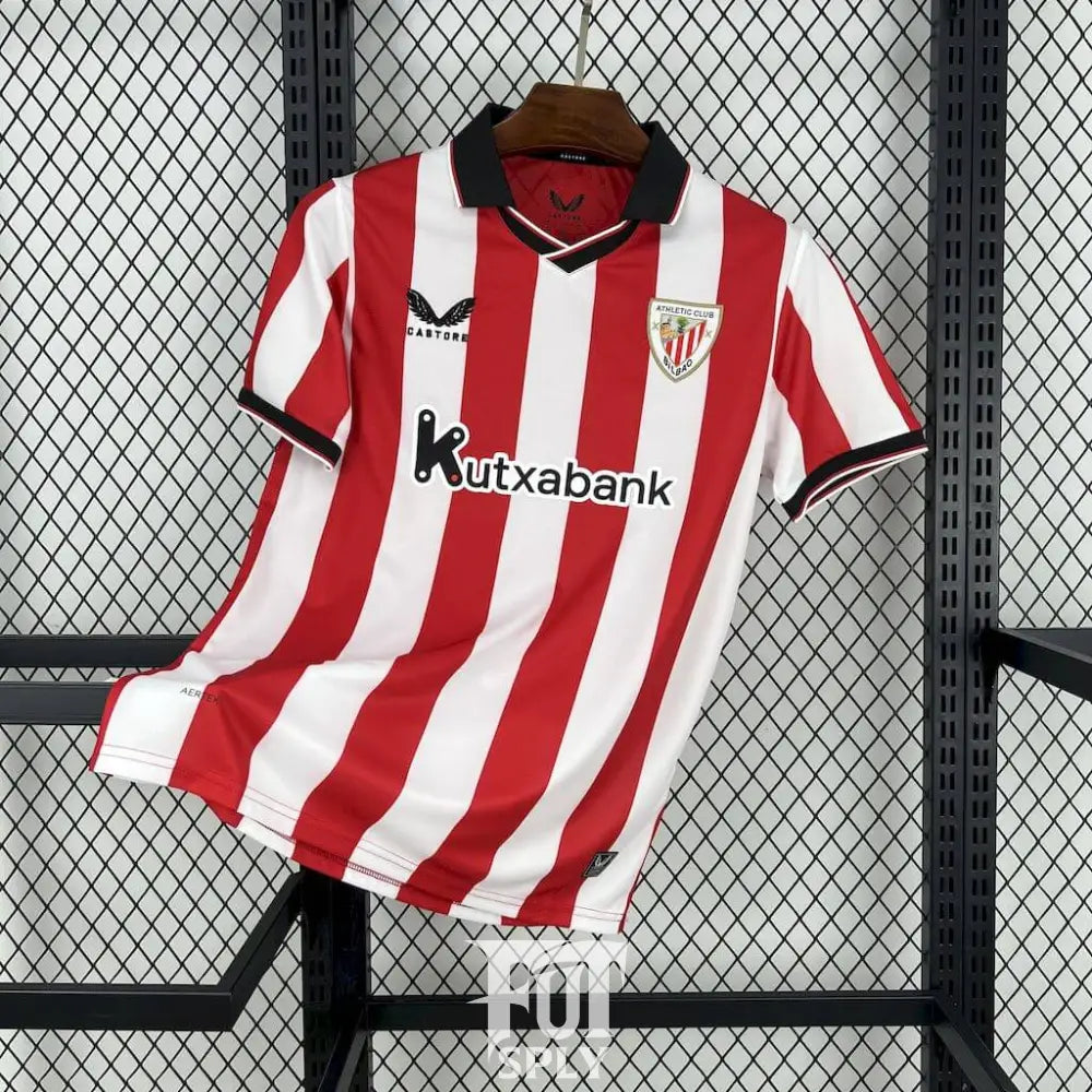 Athletic Bilbao Home Shirt 25/26 - Front view of authentic FUTBOLSPLY football jersey