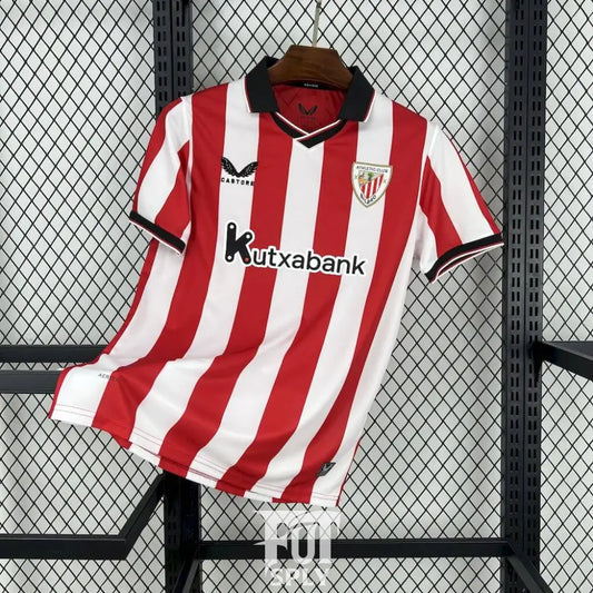 Athletic Bilbao Home Shirt 25/26 - Front view of authentic FUTBOLSPLY football jersey