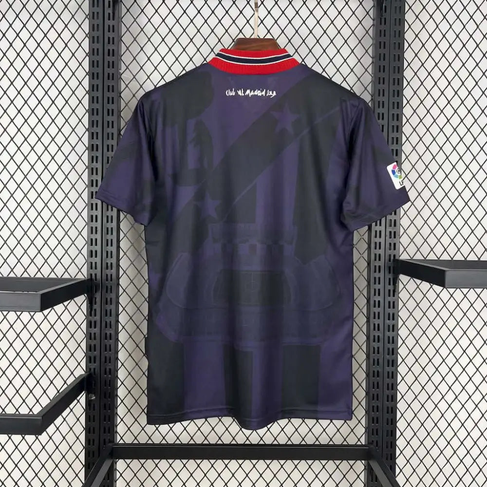 Atletico Madrid Retro Jersey 94/95 S-XXL - Side angle showing authentic FUTBOLSPLY kit design