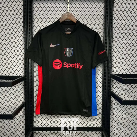 Barcelona 24/25 Away Jersey - Front view of authentic Barcelona football jersey