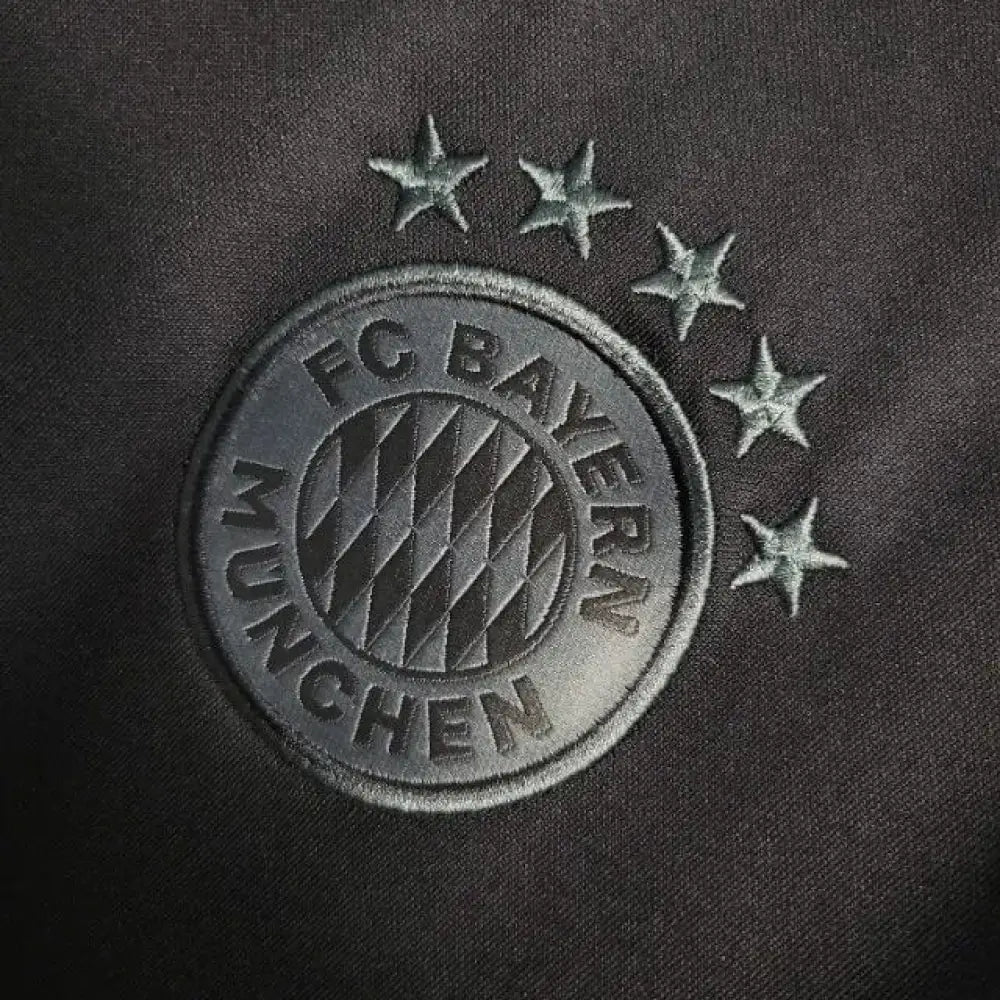 Bayern Munich 23/24 Special "All-Black"  Jersey - Detailed view of fabric quality and stitching