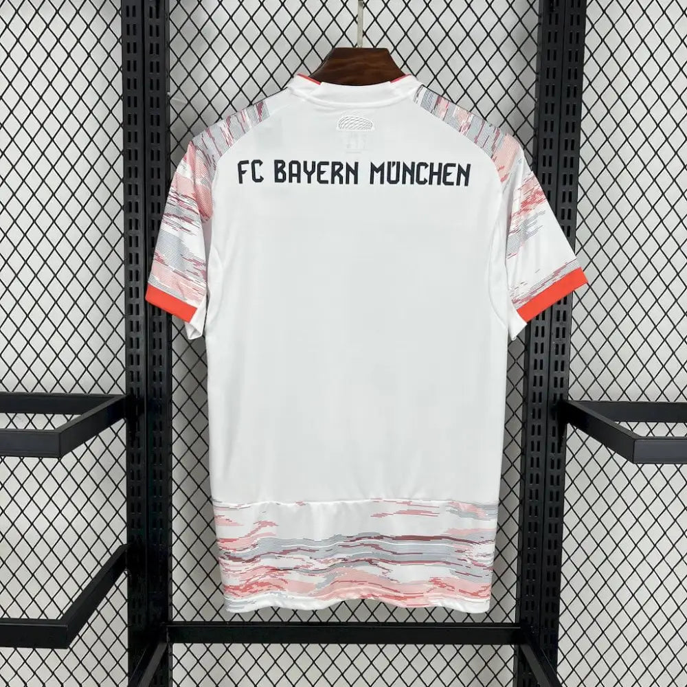 Bayern Munich 25/26 Away Shirt - Side angle showing authentic Bayern kit design