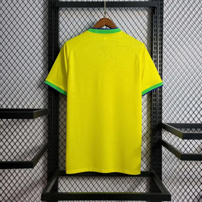 Brazil 2022 "World Cup" Home Jersey - Back view showing player name and number area
