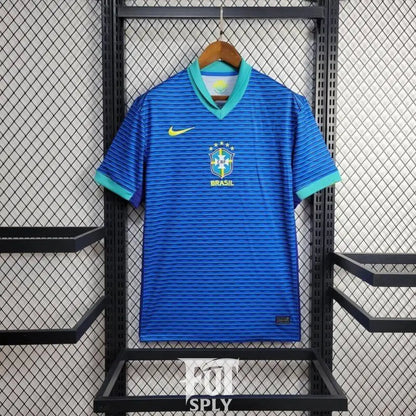 Brazil 24/25 Copa América Away Jersey - Front view of authentic Brazil football jersey