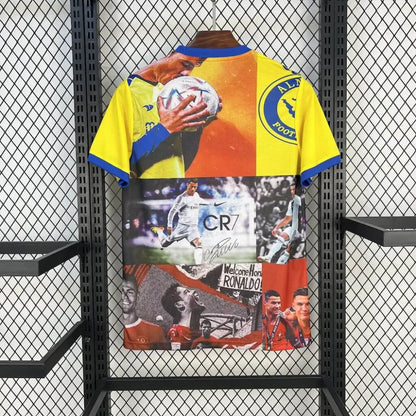 Cristiano Ronaldo T-shirt 25/26 - Side angle showing authentic FUTBOLSPLY kit design