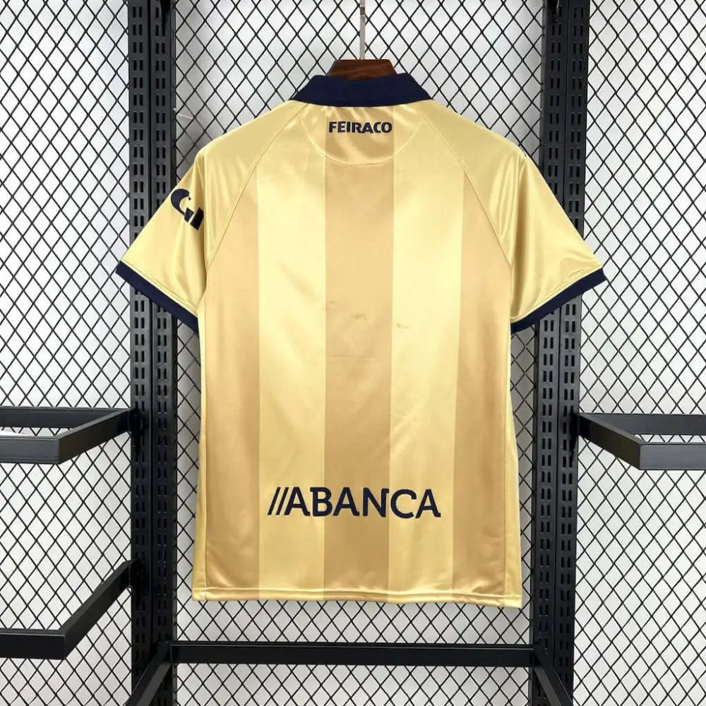 Deportivo La Coruña 25th Anniversary Shirt 25/26 - Side angle showing authentic FUTBOLSPLY kit design