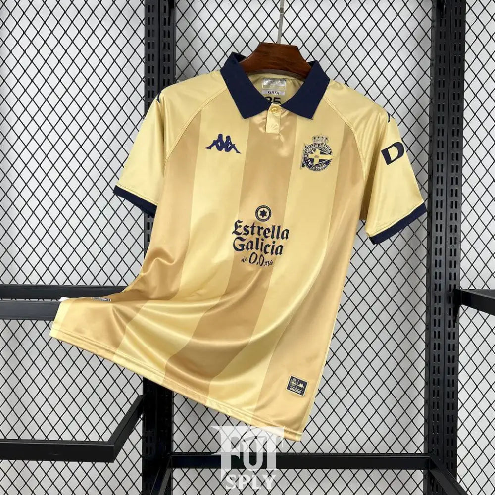 Deportivo La Coruña 25th Anniversary Shirt 25/26 - Front view of authentic FUTBOLSPLY football jersey