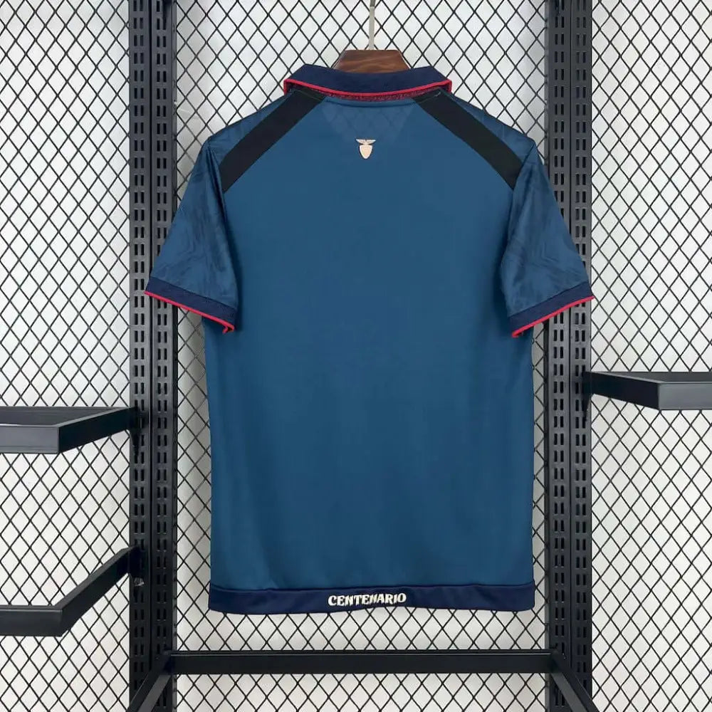 Ecuador 25/26 Away Shirt - Close-up of FUTBOLSPLY crest and jersey details