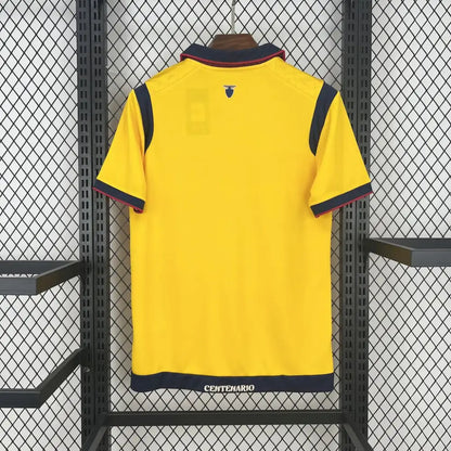 Ecuador 25/26 Home Shirt - Close-up of FUTBOLSPLY crest and jersey details
