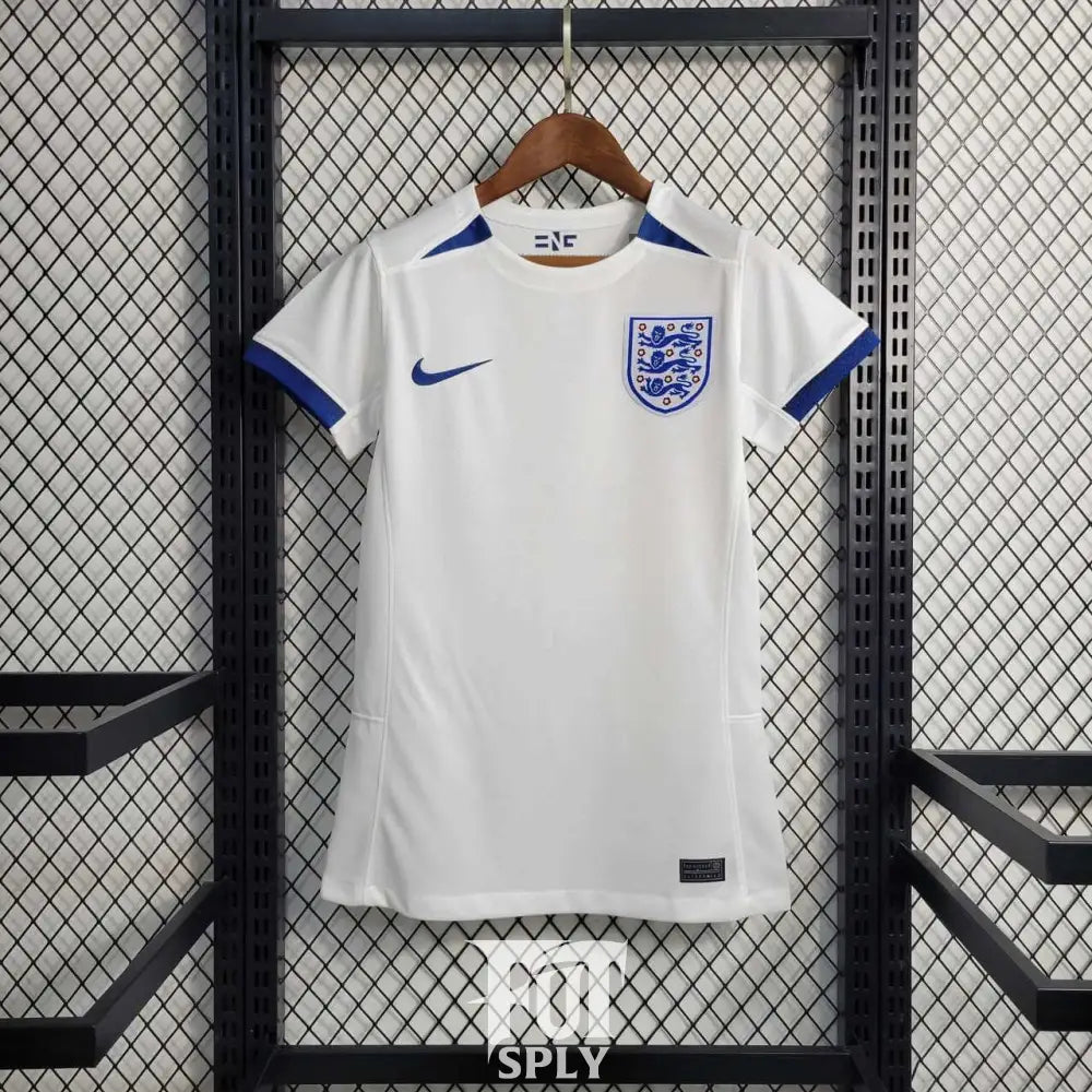 England 23/24 Women Home Jersey - Front view of authentic England football jersey