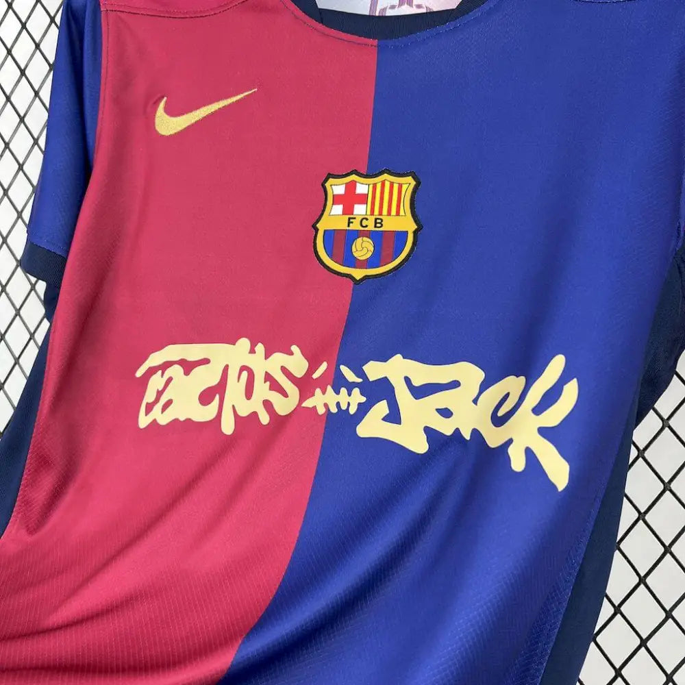 FC Barcelona x Travis Scott 25/26 Shirt - Back view showing player name and number area