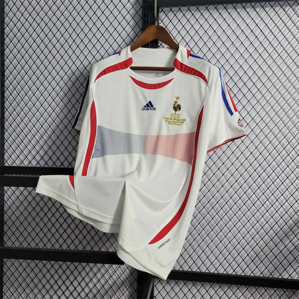 France 2006 "World Cup" Vintage Jersey - Close-up of France crest and jersey details
