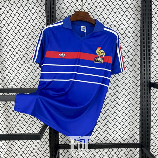 Vintage France  jersey - Classic retro football shirt front view
