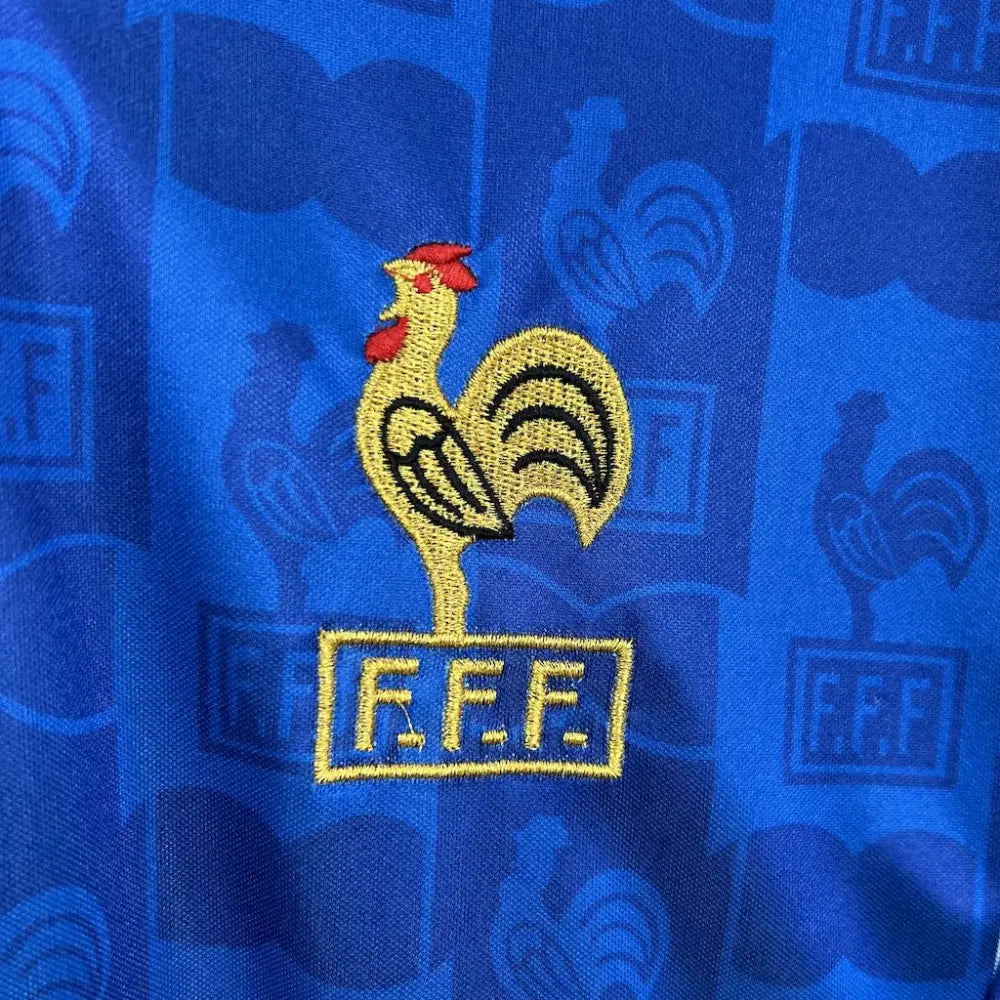 Vintage France  jersey - Back view of authentic retro kit