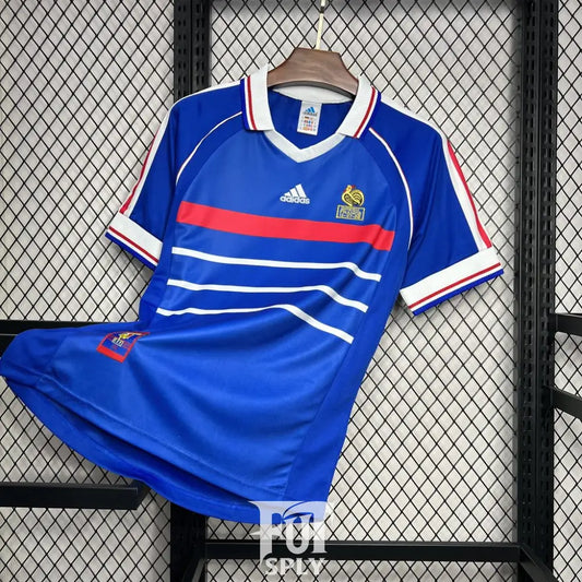 Vintage France  jersey - Classic retro football shirt front view
