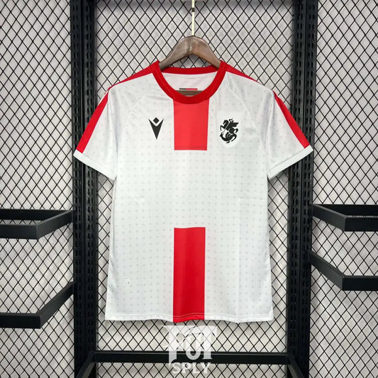 Georgia 24/25 "EURO 2024" Home Jersey - Front view of authentic FUTBOLSPLY football jersey