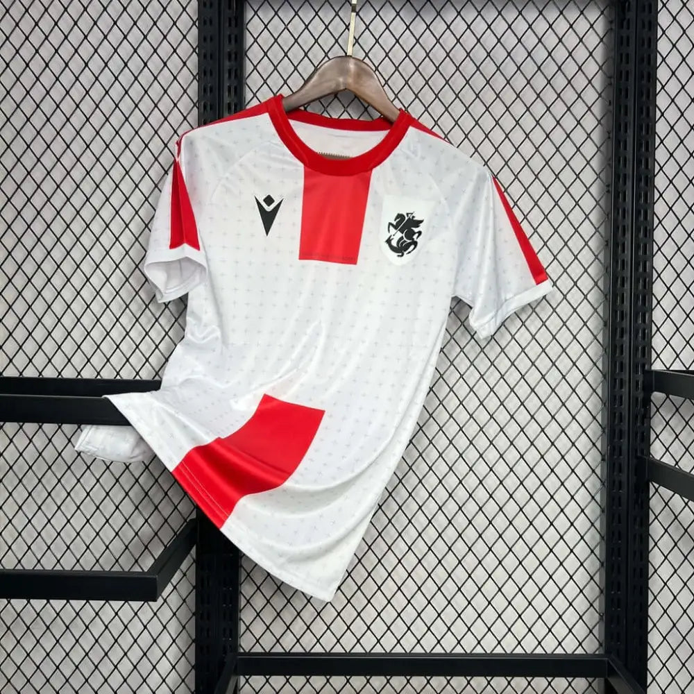 Georgia 24/25 "EURO 2024" Home Jersey - Side angle showing authentic FUTBOLSPLY kit design