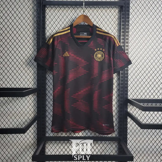 Germany 2022 FIFA "World Cup" Away Jersey - Front view of authentic Germany football jersey