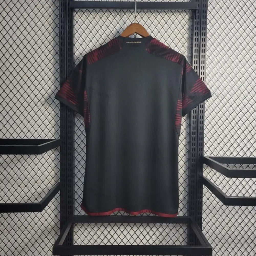 Germany 2022 FIFA "World Cup" Away Jersey - Back view showing player name and number area