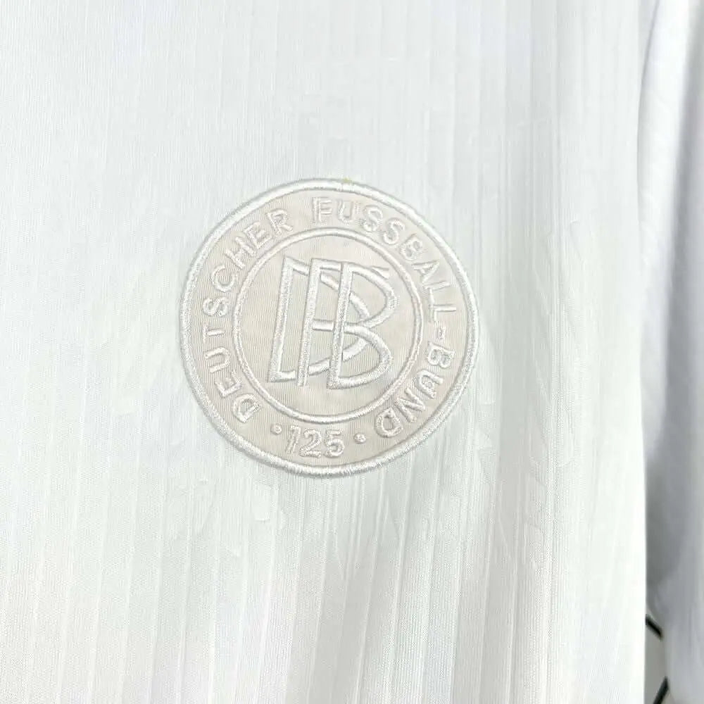 Germany 25th/26th Anniversary Shirt - Close-up of Germany crest and jersey details