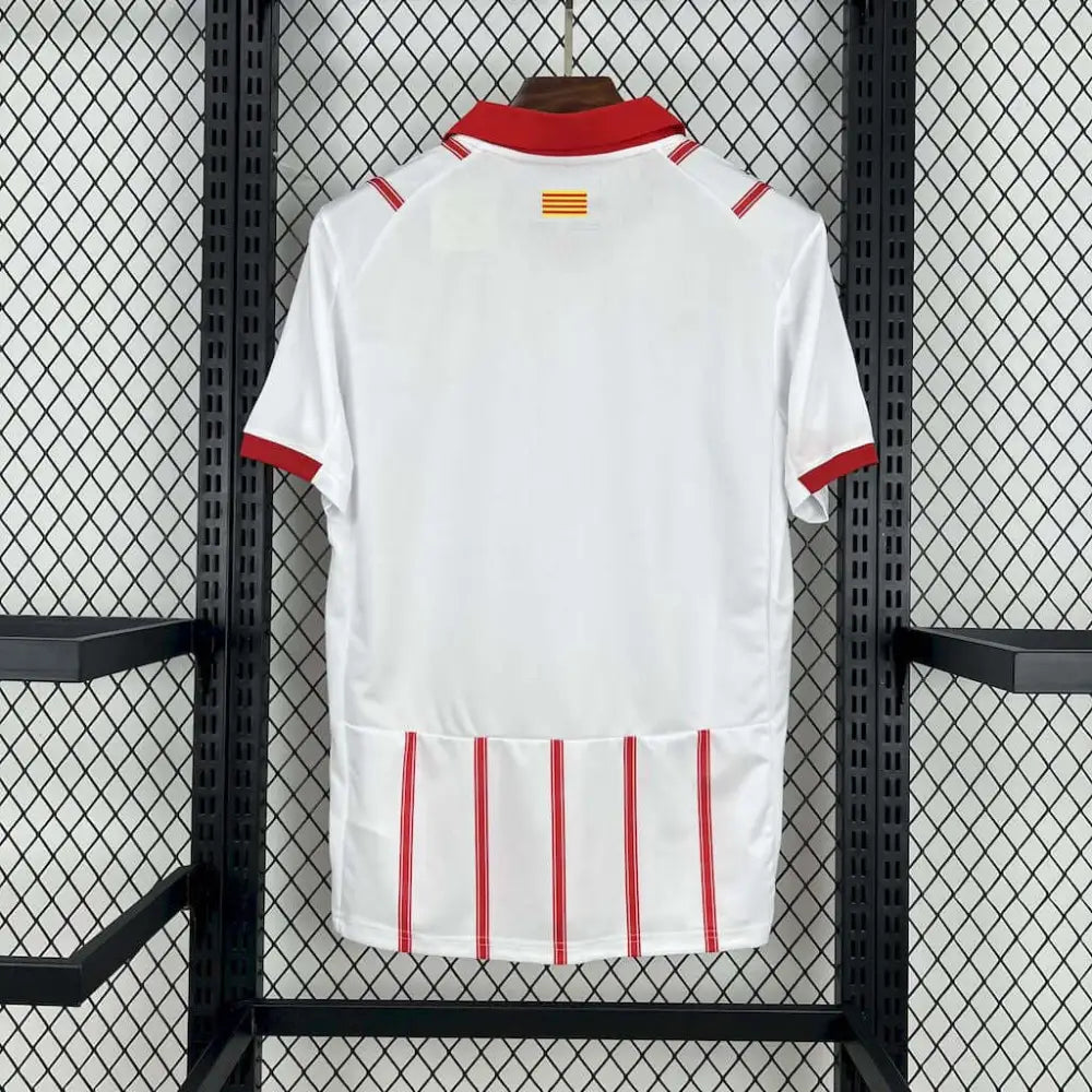 Girona Home Shirt 25/26 - Side angle showing authentic FUTBOLSPLY kit design