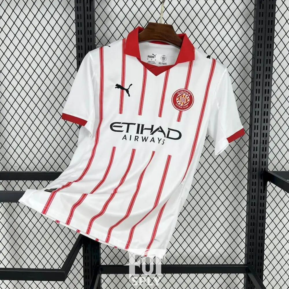 Girona Home Shirt 25/26 - Front view of authentic FUTBOLSPLY football jersey
