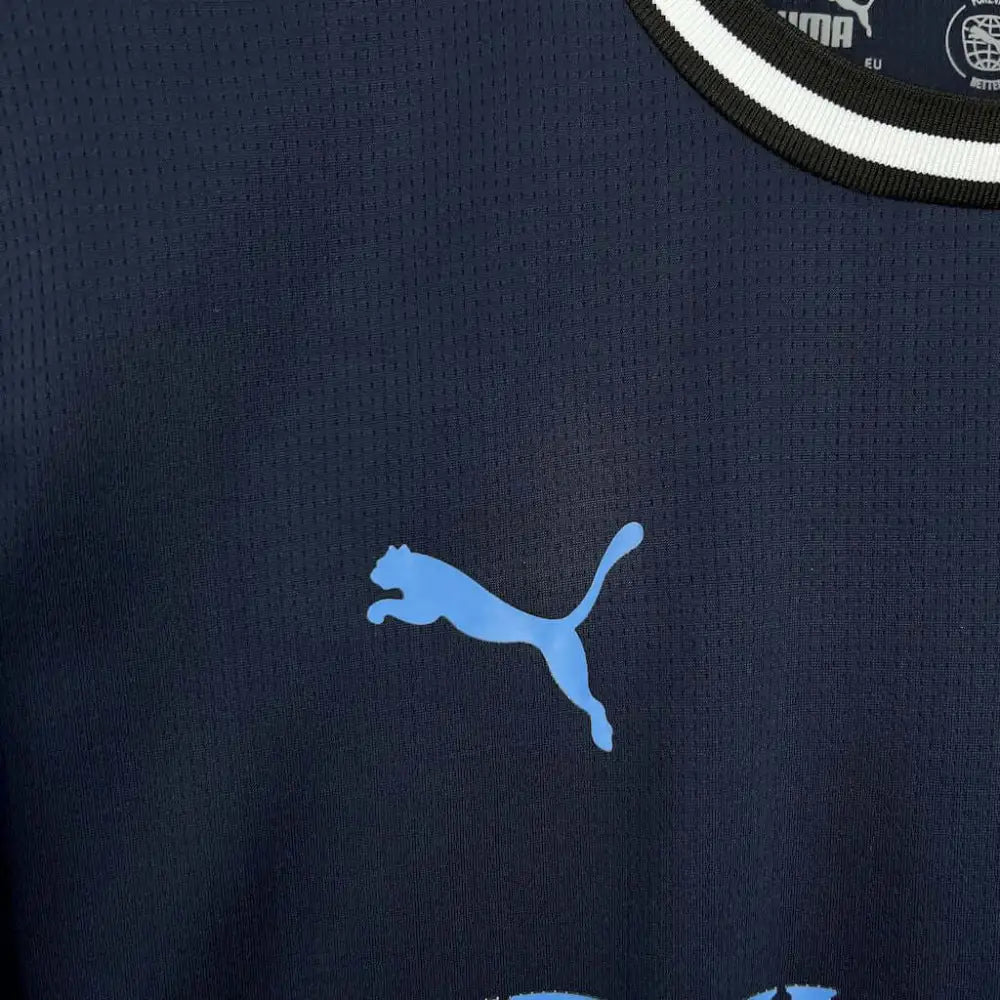 Girona Third Kit Shirt 25/26 - Close-up of FUTBOLSPLY crest and jersey details