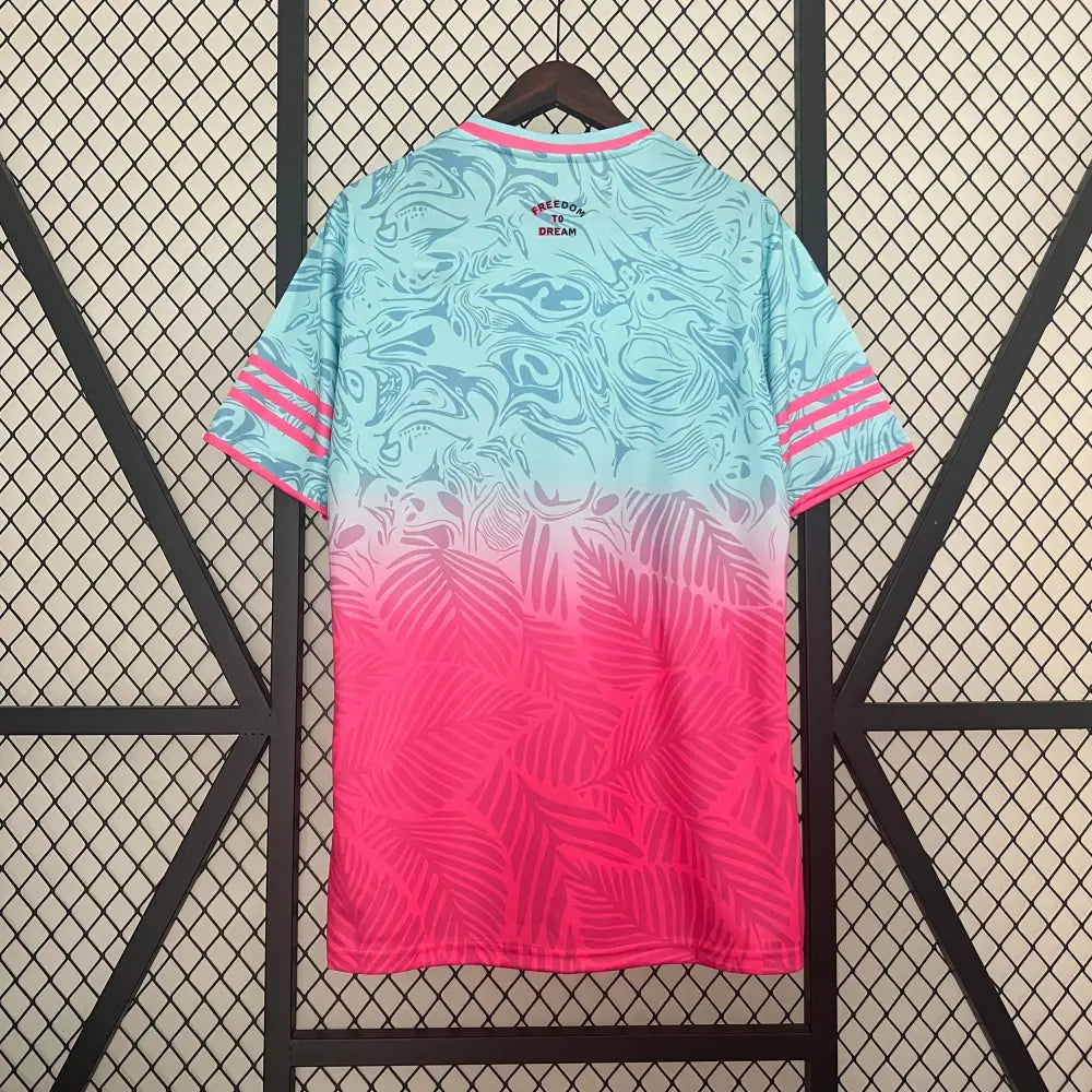Inter Miami Special Edition Jersey 24/25 S-XXL - Side angle showing authentic FUTBOLSPLY kit design