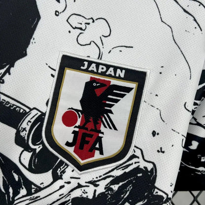 Japan 25/26 Shirt - Close-up of FUTBOLSPLY crest and jersey details