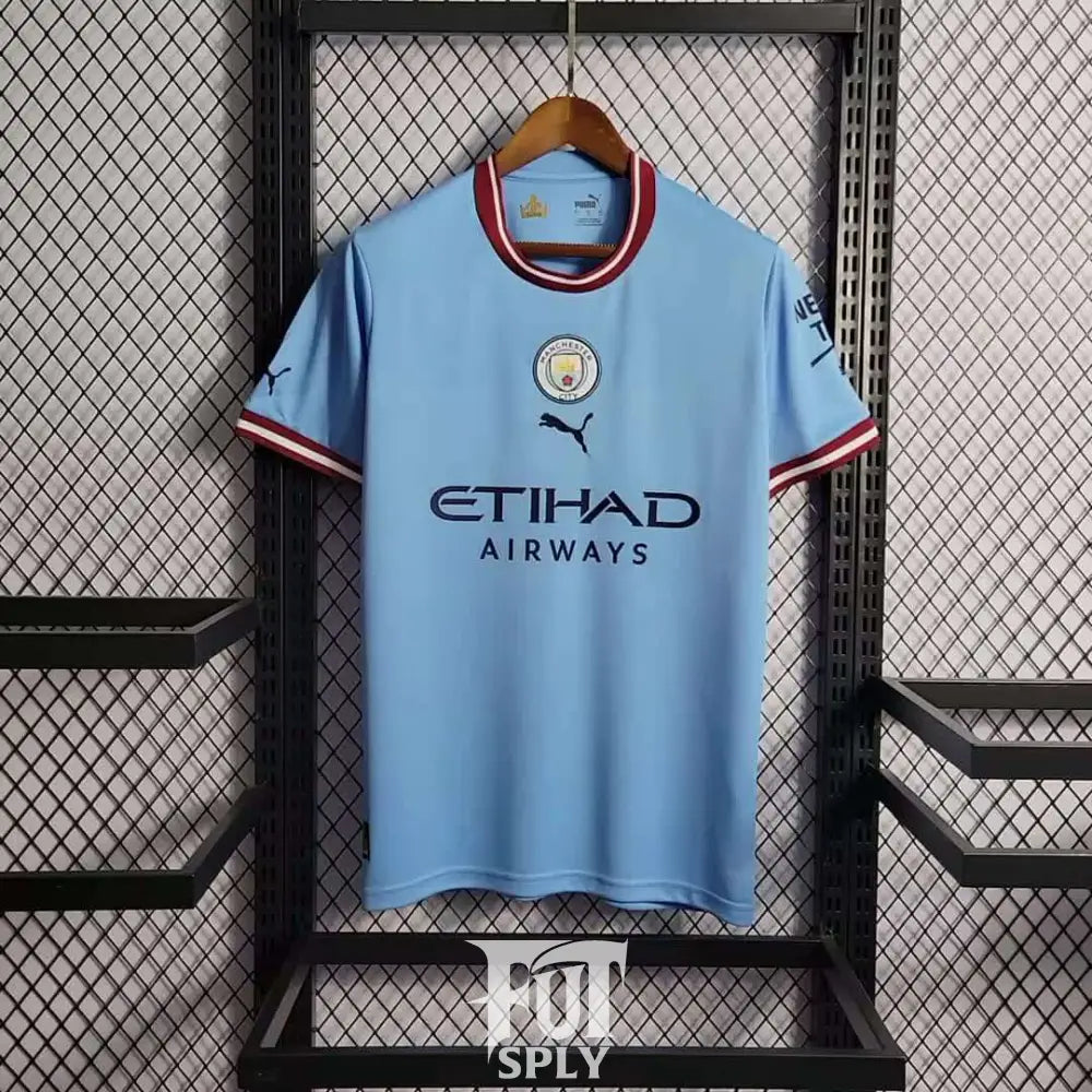 Manchester City 2023 "UCL Final" Jersey - Front view of authentic Manchester City football jersey