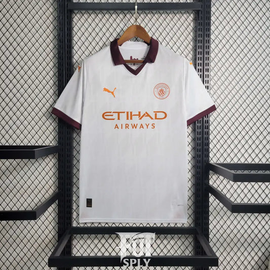 Manchester City 23/24 Away Jersey - Front view of authentic Manchester City football jersey