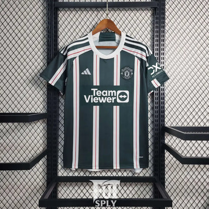 Manchester United 23/24 Away Jersey - Front view of authentic Manchester United football jersey