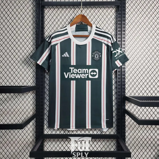 Manchester United 23/24 Away Jersey - Front view of authentic Manchester United football jersey
