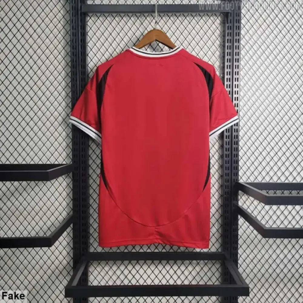 Manchester United 24/25 Home Jersey - Back view showing player name and number area