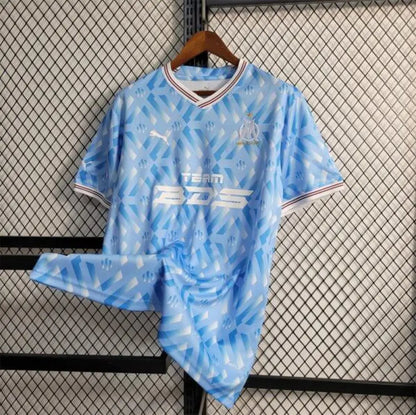 Marseille 23/24 Special "Blue" Jersey - Back view showing player name and number area